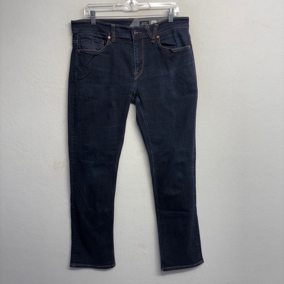 Volcom Solver Modern Straight Dark Wash Jeans 34x30 - Picture 1 of 8